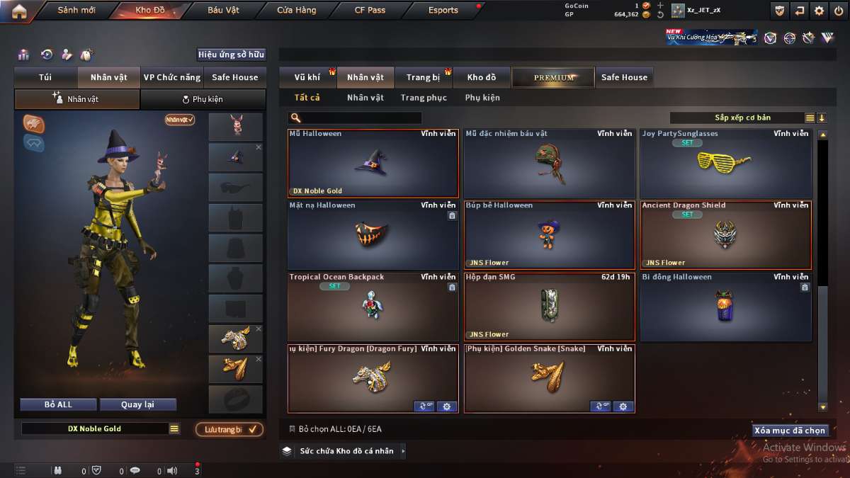 shop acc cf uy tin gia re